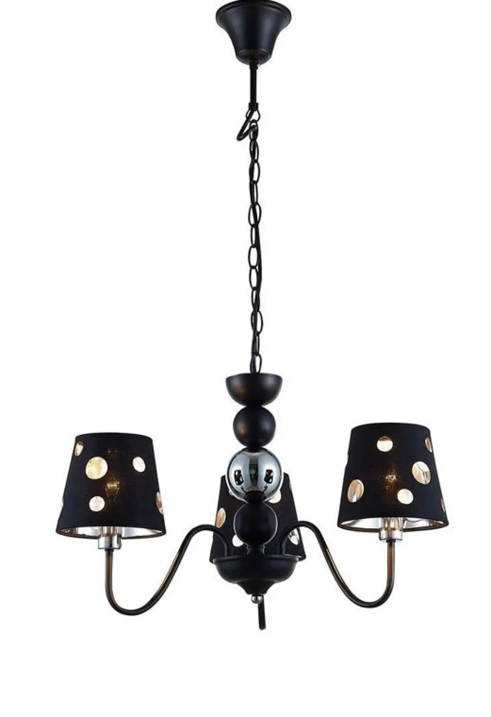 Oświetlenie Przedpokoju|Oświetlenie Jadalni>Ledea Żyrandol czarny lampa wisząca 3xE14 Batley