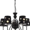 Oświetlenie Pokoju Dziecięcego|Oświetlenie Przedpokoju>Ledea Żyrandol czarny lampa wisząca 5xE14 Batley
