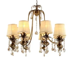 Oświetlenie Salonu|Żyrandole>Candellux Lighting Żyrandol z kryształkami 8xE14 74cm Adonis