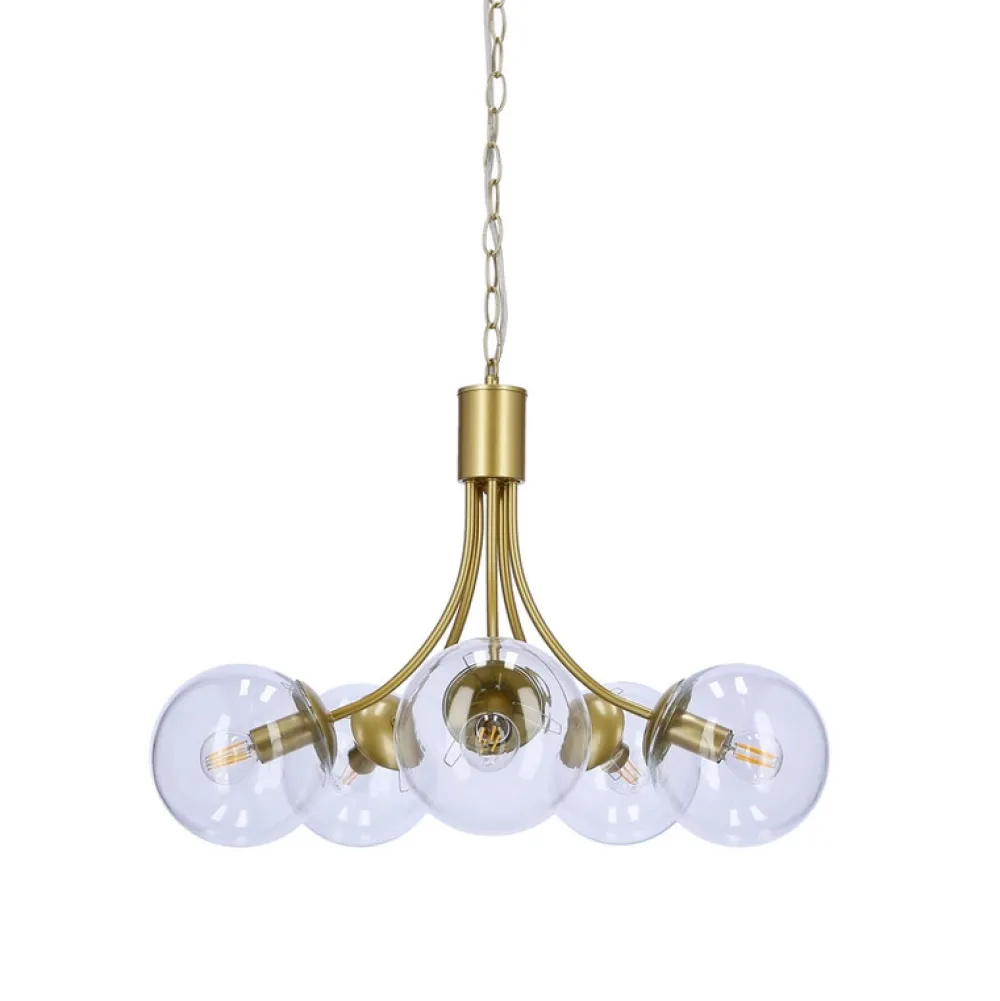 Oświetlenie Przedpokoju|Oświetlenie Jadalni>Candellux Lighting Żyrandol złoty 5xE14 60cm Dani