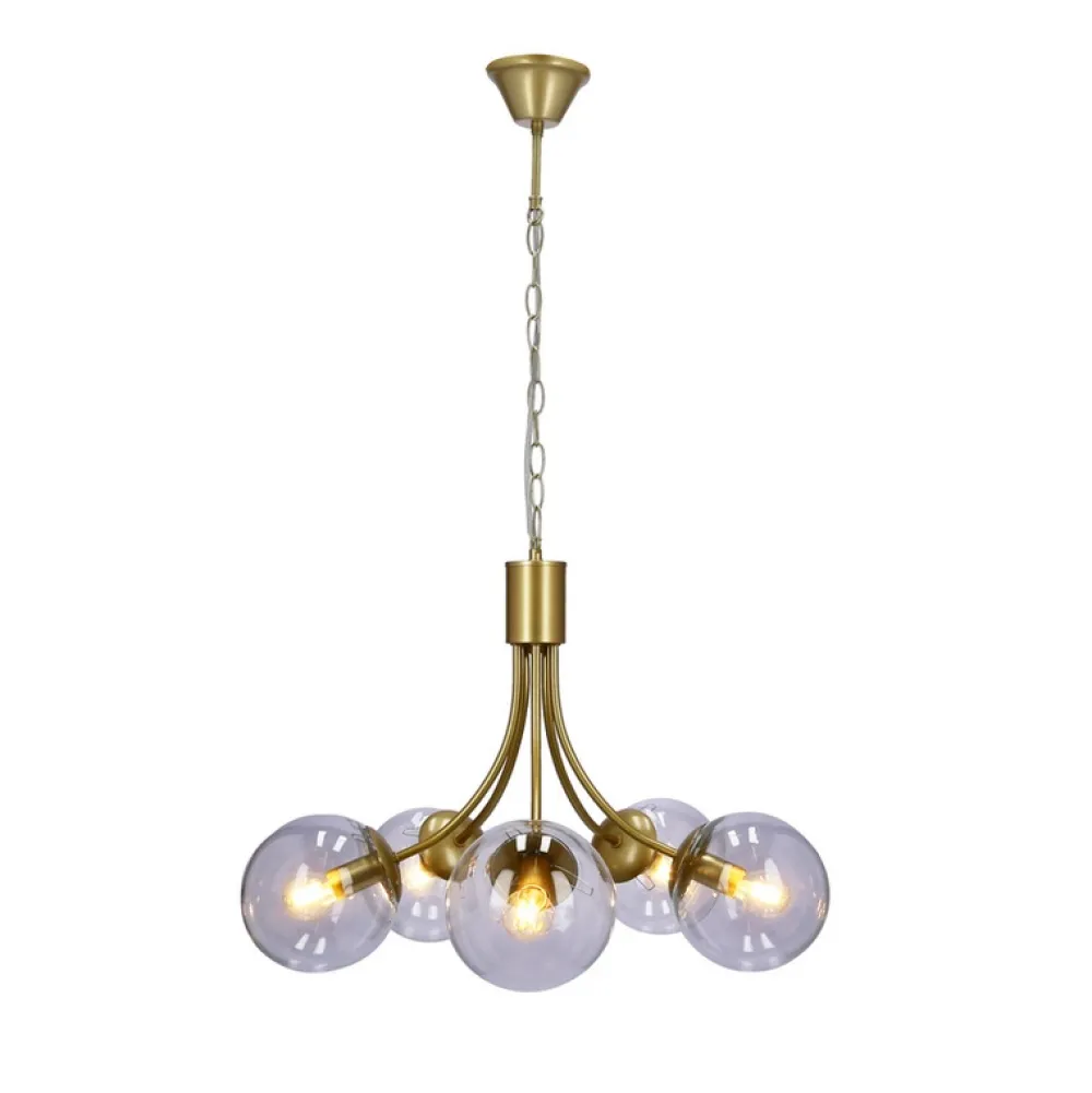 Oświetlenie Przedpokoju|Oświetlenie Jadalni>Candellux Lighting Żyrandol złoty 5xE14 60cm Dani