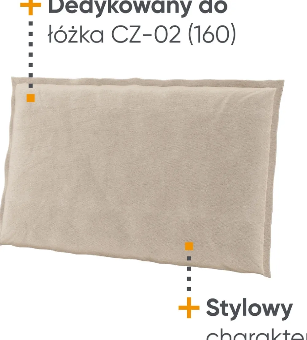 Zestawy Mebli Do Sypialni>lenart. Zagłówek tapicerowany do łóżka 160x200 cm COZY