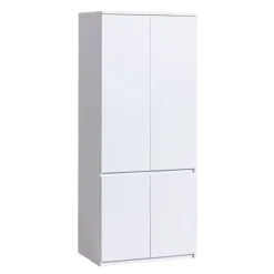 Meble Młodzieżowe|Zestawy Mebli Młodzieżowych>DOLMAR Zestaw białych mebli do pokoju młodzieżowego z szafą ANETT