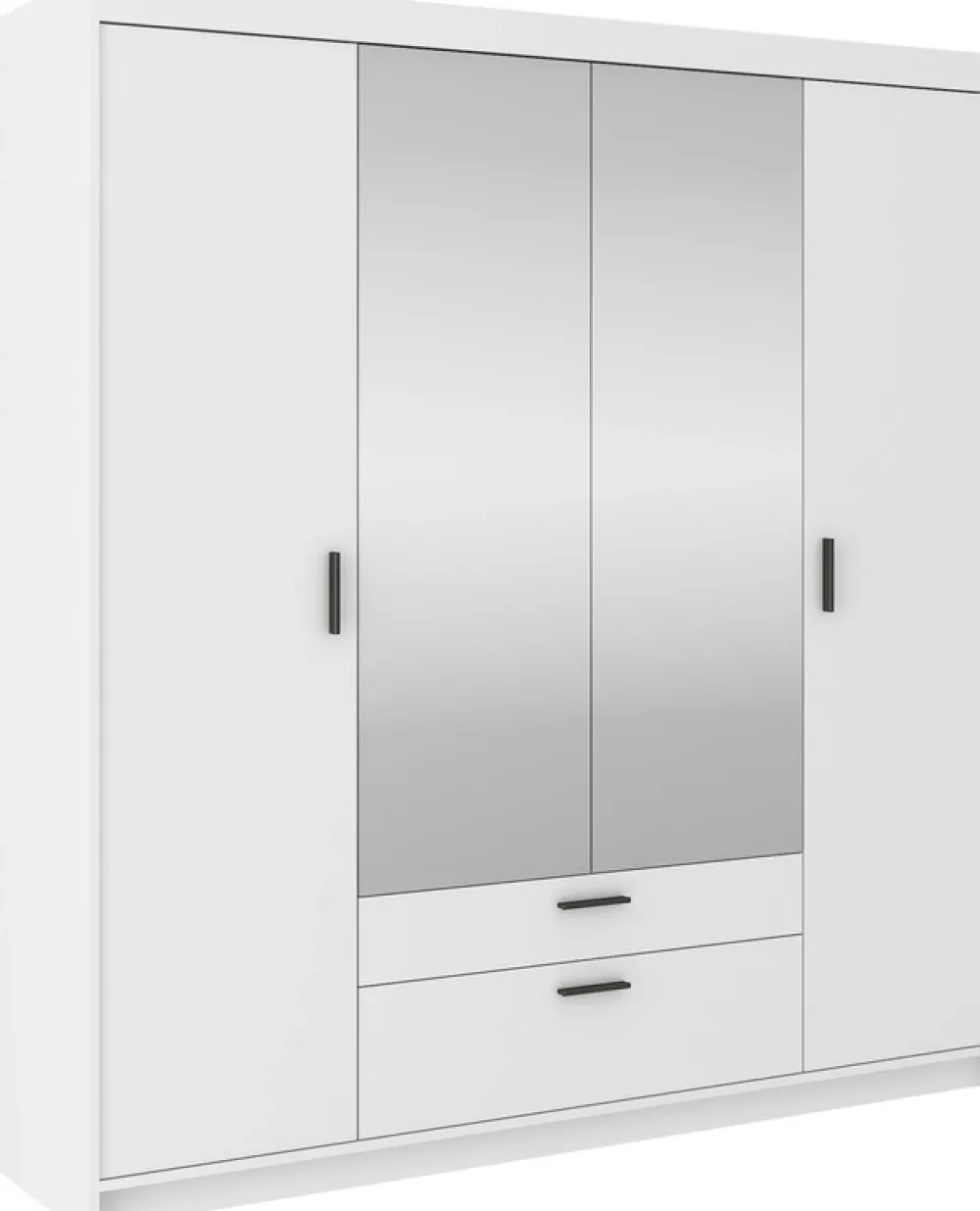 Garderoby|Zestawy Mebli Do Przedpokoju>Lempert Zestaw ch szaf modułowych z nadstawkami do sypialni KUBA biały