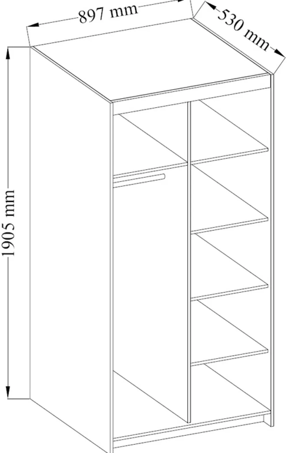 Garderoby|Zestawy Mebli Do Przedpokoju>Lempert Zestaw ch szaf modułowych z nadstawkami do sypialni KUBA biały