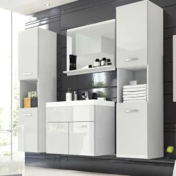 Meble Łazienkowe>BRATEX Zestaw ch szafek łazienkowych REAL XL biały