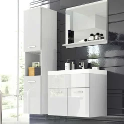 Meble Łazienkowe>BRATEX Zestaw ch szafek łazienkowych REAL biały