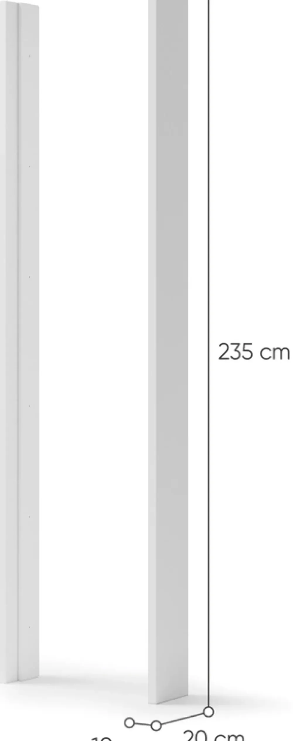 Akcesoria Do Szaf|Akcesoria Do Szaf>lenart. Zestaw bocznych listew do szafy przesuwnej MAXI z oświetleniem LED