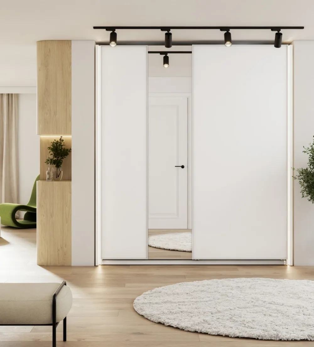 Akcesoria Do Szaf|Akcesoria Do Szaf>lenart. Zestaw bocznych listew do szafy przesuwnej MAXI z oświetleniem LED