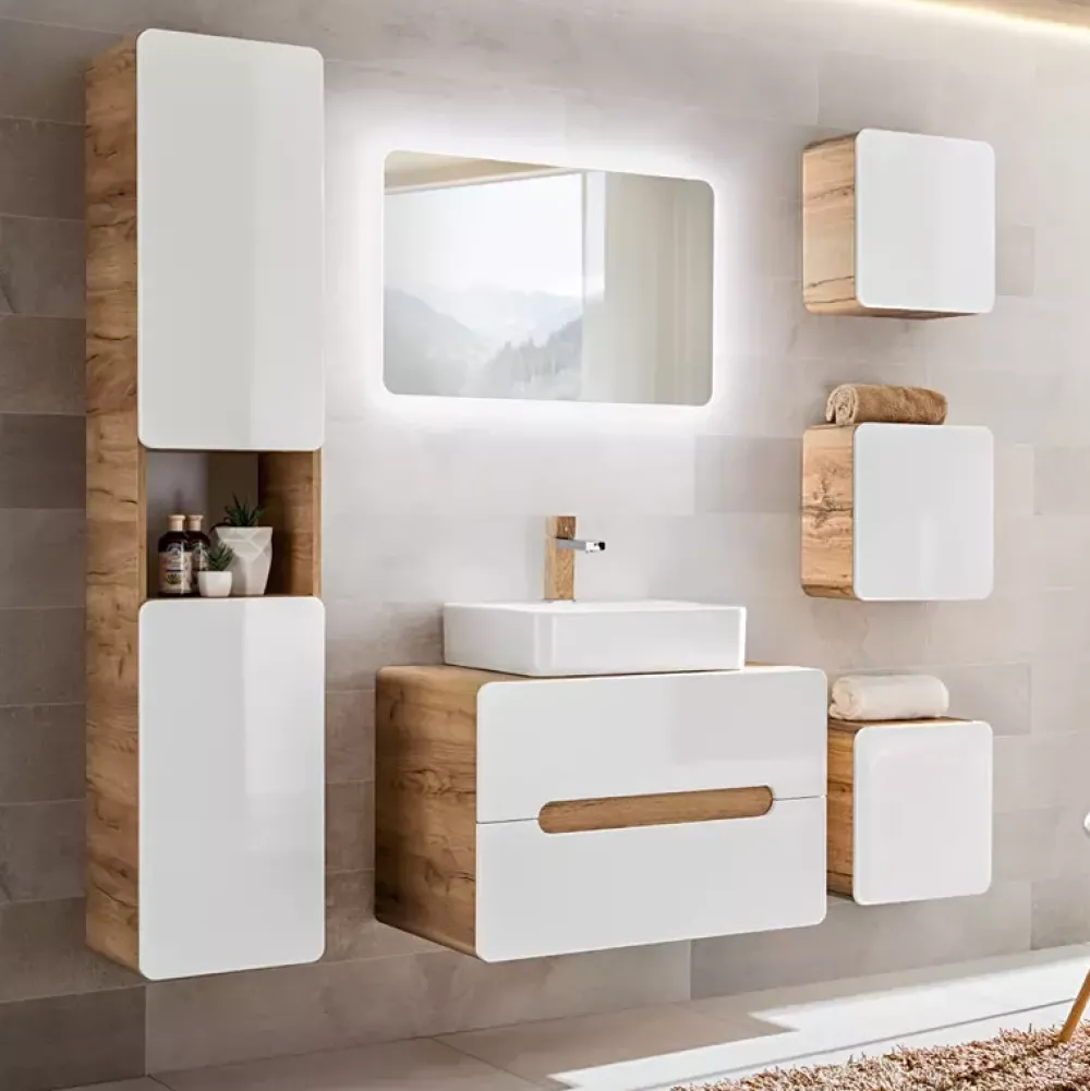 Meble Łazienkowe>COMAD Zestaw mebli do łazienki z lustrem AURELIO