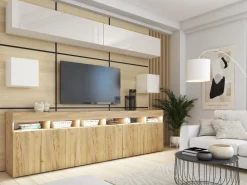 Zestawy Mebli Do Salonu|Meblościanki></noscript>BROMARKT Zestaw mebli do salonu 280 cm PREMIUM