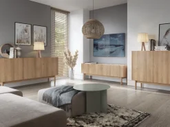 Zestawy Mebli Do Salonu>PIASKI Zestaw mebli do salonu w stylu boho BURGOS