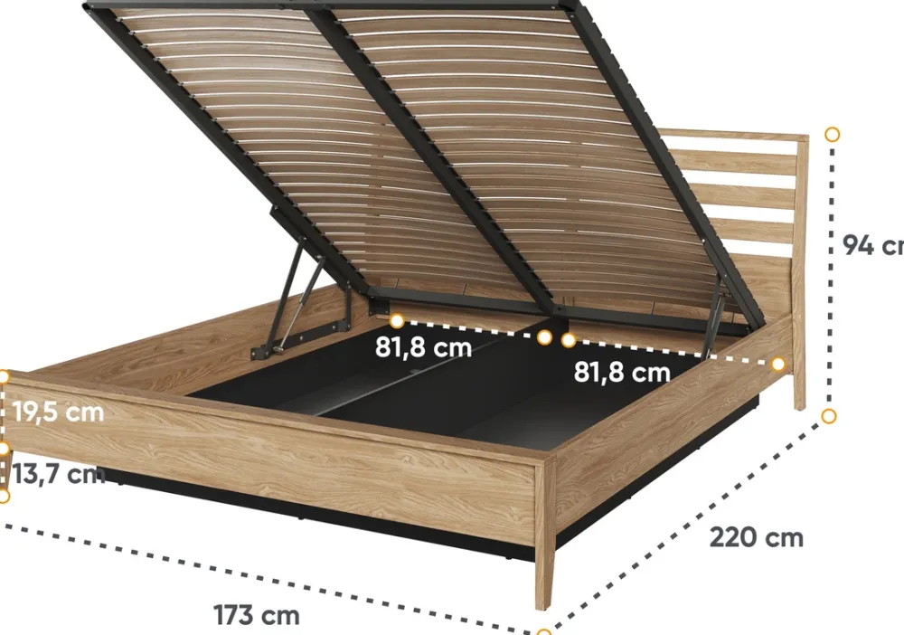 Zestawy Mebli Do Sypialni>lenart. Zestaw mebli do sypialni z łóżkiem i szafą COZY