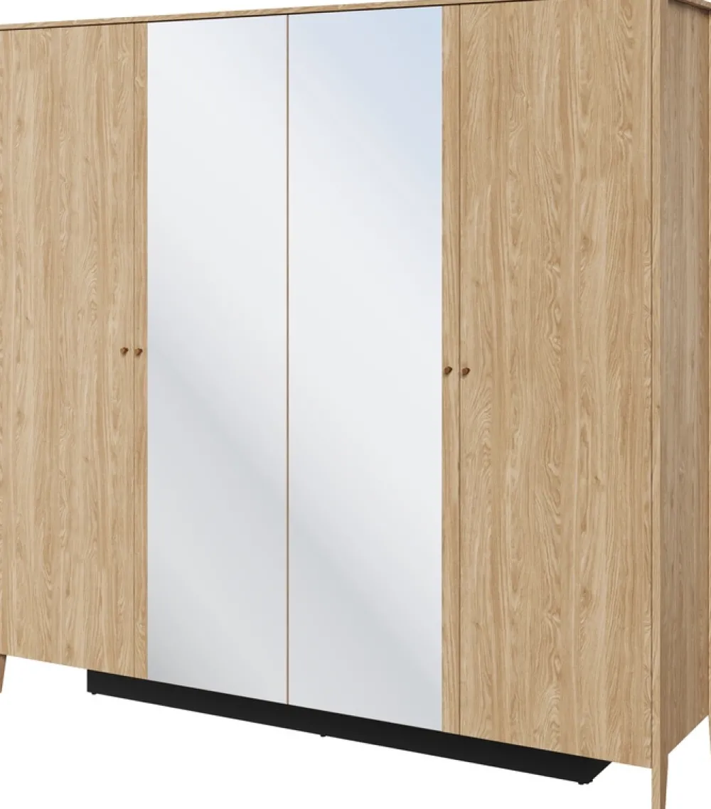 Zestawy Mebli Do Sypialni>lenart. Zestaw mebli do sypialni z łóżkiem i szafą COZY