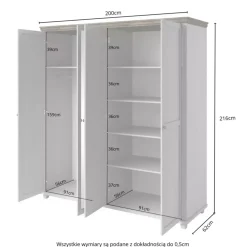 Zestawy Mebli Do Sypialni></noscript>Helvetia Zestaw mebli do sypialni IVORIA zielony + dąb lefkas