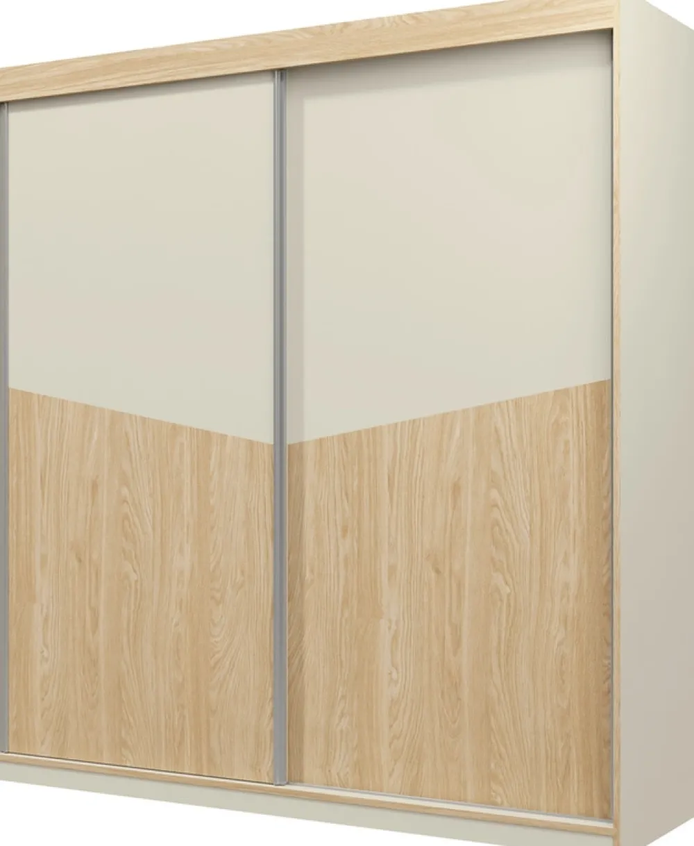 Zestawy Mebli Do Sypialni>JUREK Zestaw mebli do sypialni w kolorze szary beż AMADEO