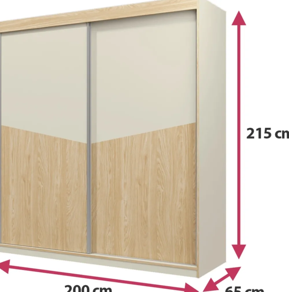 Zestawy Mebli Do Sypialni>JUREK Zestaw mebli do sypialni w kolorze szary beż AMADEO