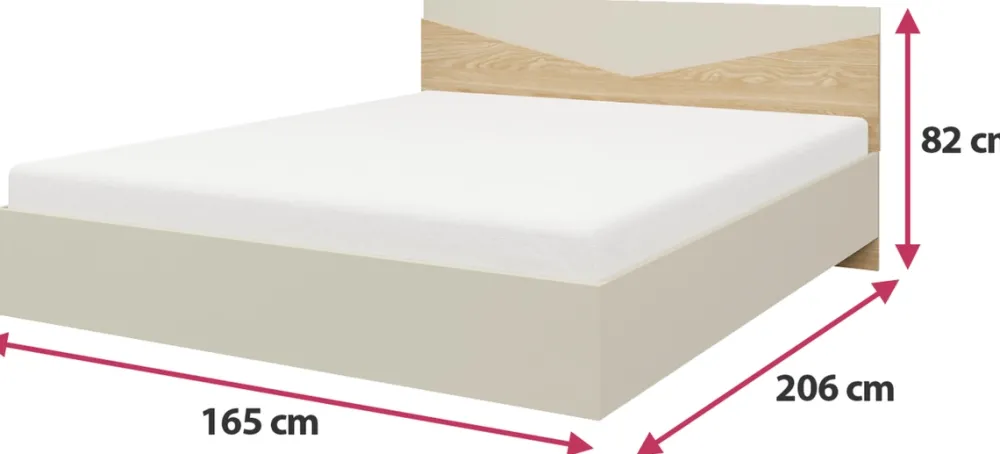 Zestawy Mebli Do Sypialni>JUREK Zestaw mebli do sypialni w kolorze szary beż AMADEO