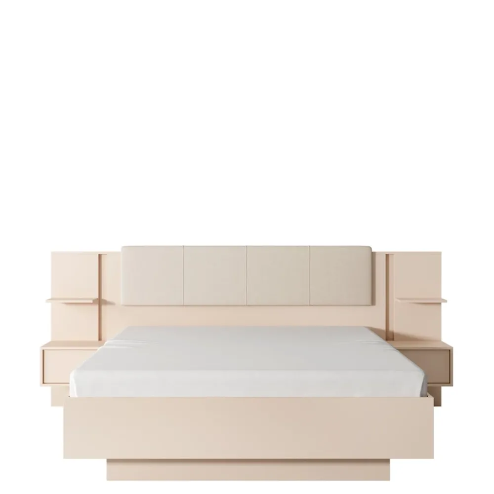 Zestawy Mebli Do Sypialni>LASKI Zestaw mebli do sypialni w stylu nowoczesnym DESIO beż