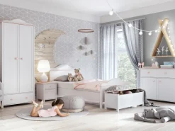 Meble Dla Dzieci|Zestawy Mebli Dziecięcych>lenart. Zestaw mebli dziecięcych z łóżkiem i szafą LUNA