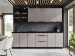 Meble Kuchenne>Lempert Zestaw mebli kuchennych o szerokości 260 cm ANES kaszmir