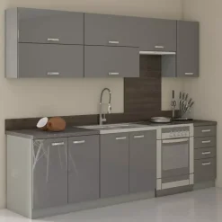 Meble Kuchenne>Lempert Zestaw mebli kuchennych SILVER 2 szary