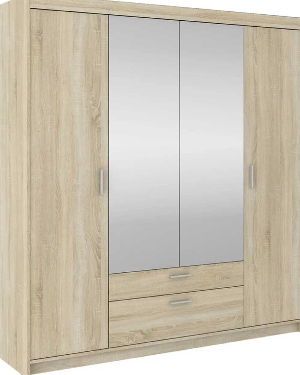 Garderoby|Zestawy Mebli Do Przedpokoju>Lempert Zestaw mebli modułowych z nadstawkami do sypialni KUBA dąb sonoma