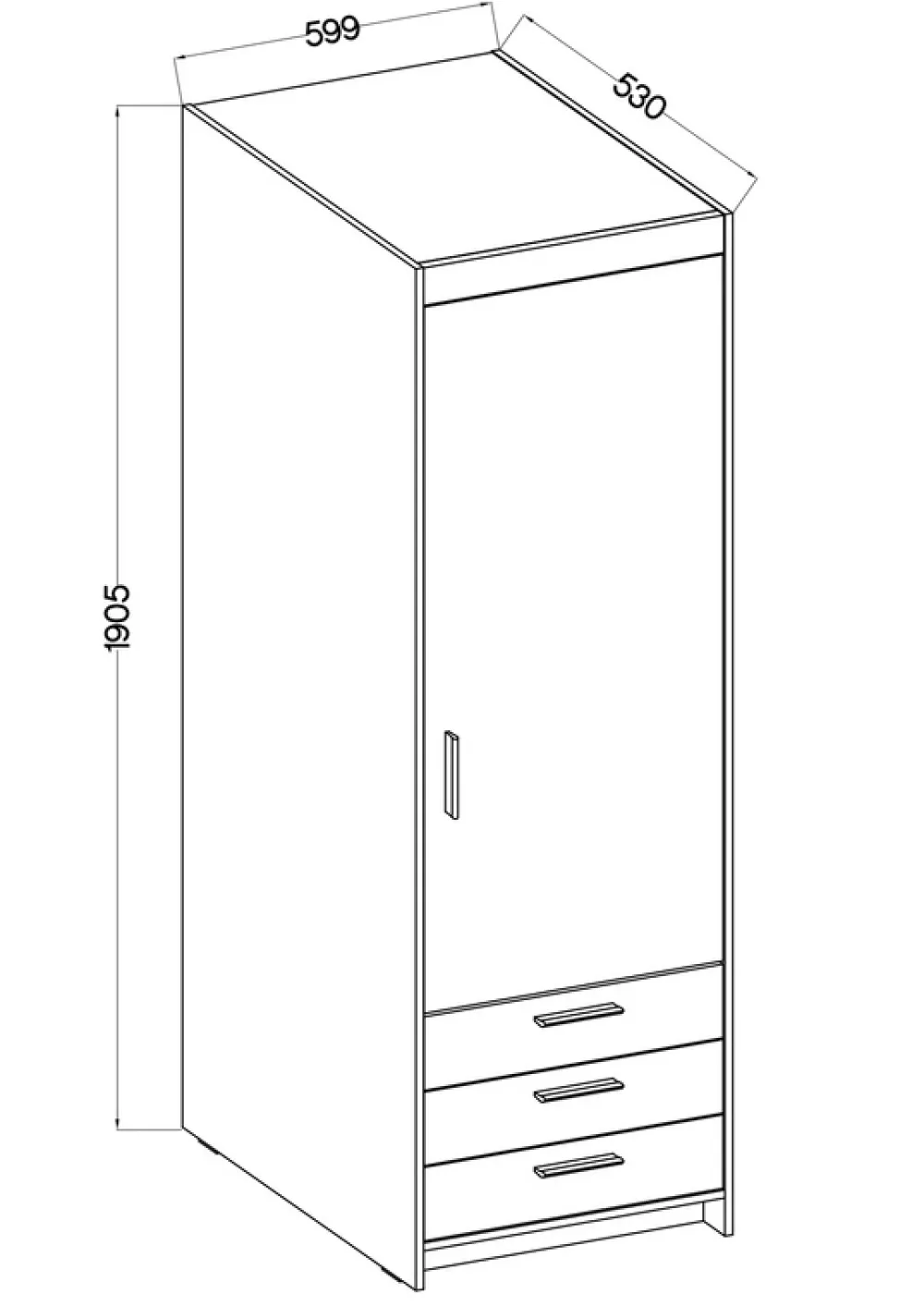 Garderoby|Zestawy Mebli Do Przedpokoju>Lempert Zestaw mebli modułowych z nadstawkami do sypialni KUBA dąb sonoma
