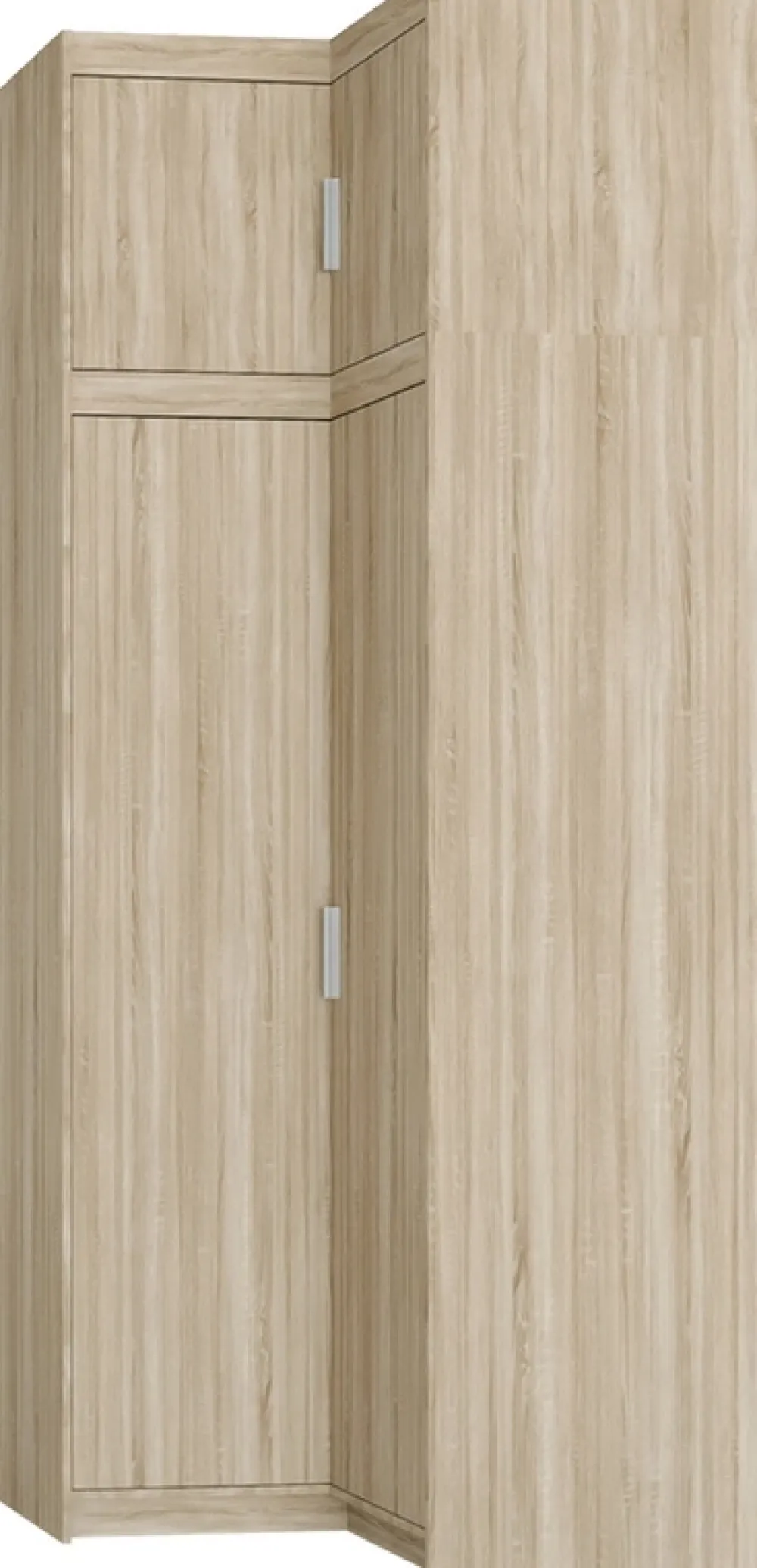 Garderoby|Zestawy Mebli Do Przedpokoju>Lempert Zestaw mebli modułowych z nadstawkami do sypialni KUBA dąb sonoma