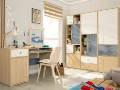 Zestawy Mebli Młodzieżowych>MEBLAR Zestaw mebli młodzieżowych SLEEK