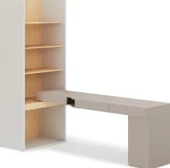 Biurka|Meble Dla Dzieci>lenart. Zestaw mebli młodzieżowych biurko lewe z regałem i kontenerkiem WOOW