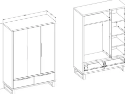 Zestawy Mebli Do Sypialni></noscript>Helvetia Zestaw mebli sypialnianych w stylu loftowym HALLE S
