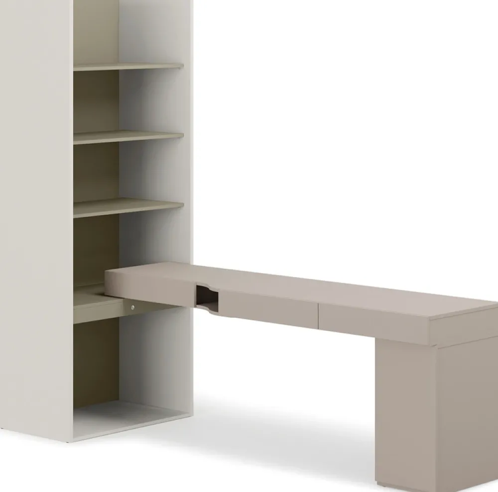 Biurka|Meble Dla Dzieci>lenart. Zestaw mebli WOOW biurko prawostronne z regałem i kontenerkiem