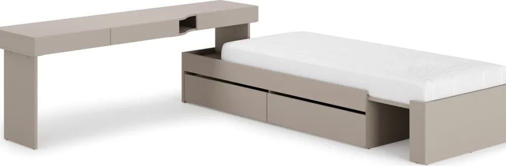 Meble Młodzieżowe|Zestawy Mebli Do Salonu>lenart. Zestaw mebli WOOW łóżko z lewym biurkiem dla nastolatka