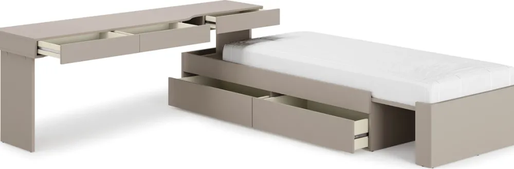 Meble Młodzieżowe|Zestawy Mebli Do Salonu>lenart. Zestaw mebli WOOW łóżko z lewym biurkiem dla nastolatka