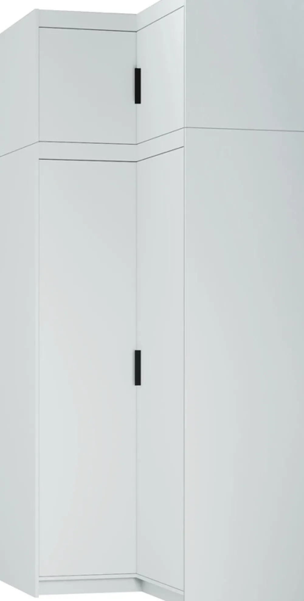 Meble Dla Dzieci|Zestawy Mebli Do Przedpokoju>Lempert Zestaw narożny do garderoby szafa z nadstawką KUBA biały