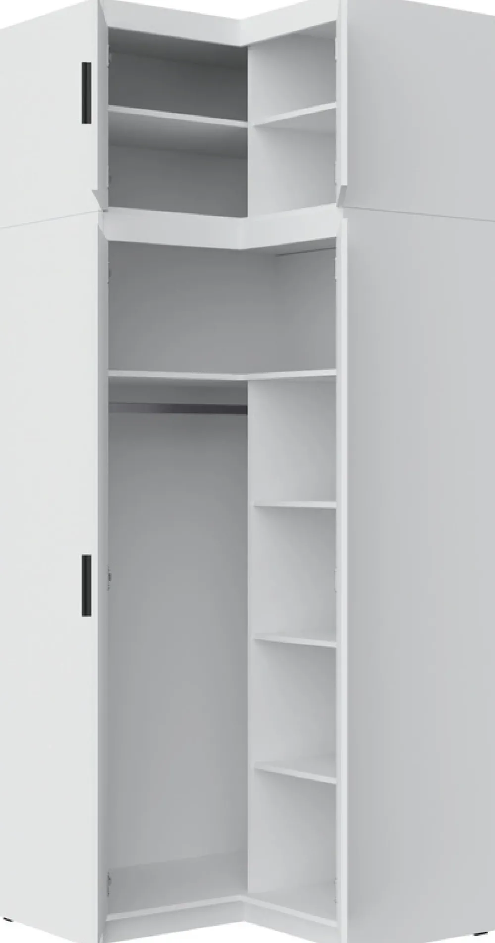 Meble Dla Dzieci|Zestawy Mebli Do Przedpokoju>Lempert Zestaw narożny do garderoby szafa z nadstawką KUBA dąb sonoma