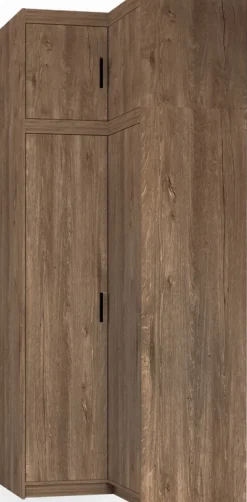 Meble Dla Dzieci|Zestawy Mebli Do Przedpokoju>Lempert Zestaw narożny do garderoby szafa z nadstawką KUBA dąb lefkas