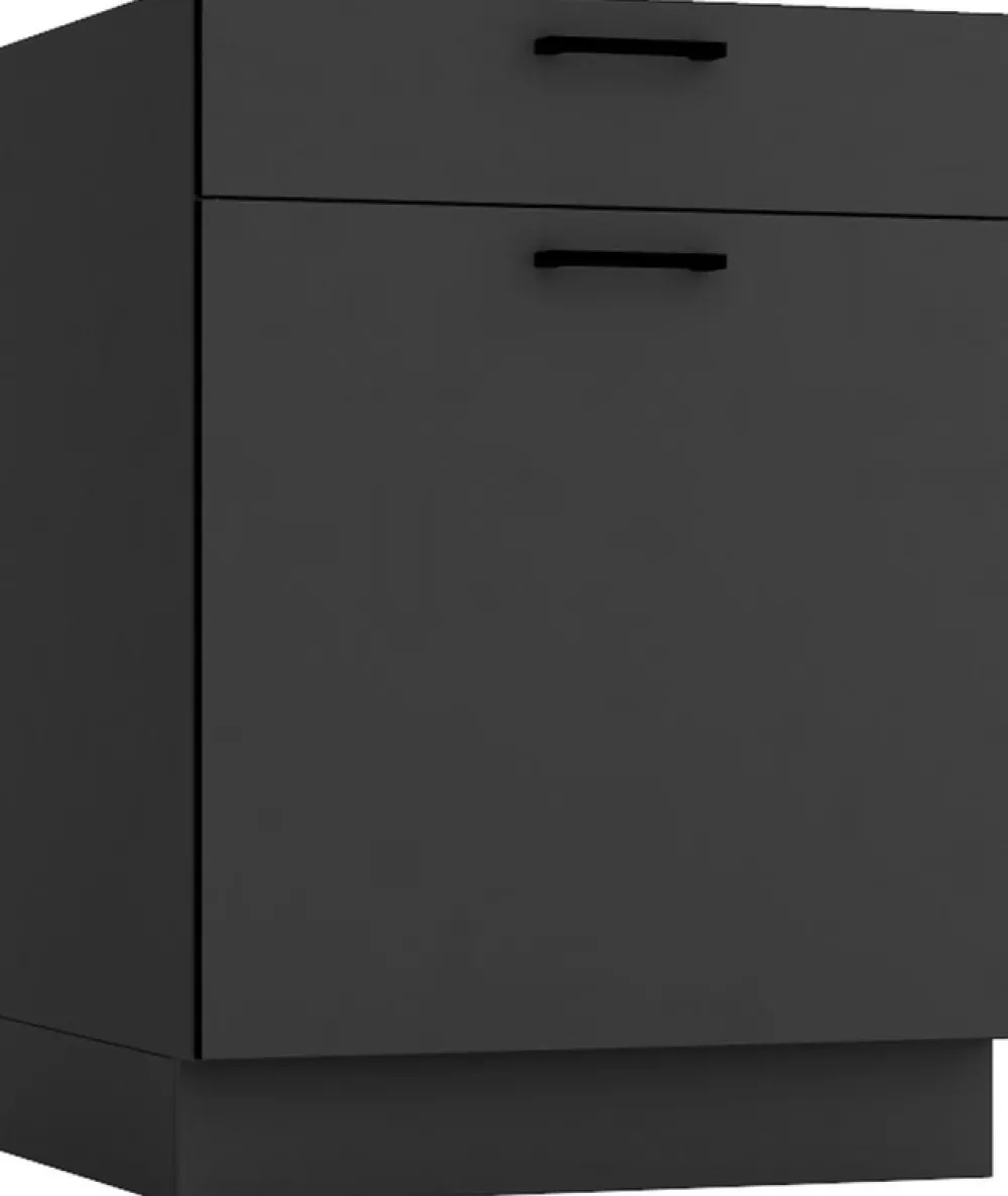 Meble Kuchenne>Stolkar Zestaw nowoczesnych mebli kuchennych 200 cm ANIKA grafit