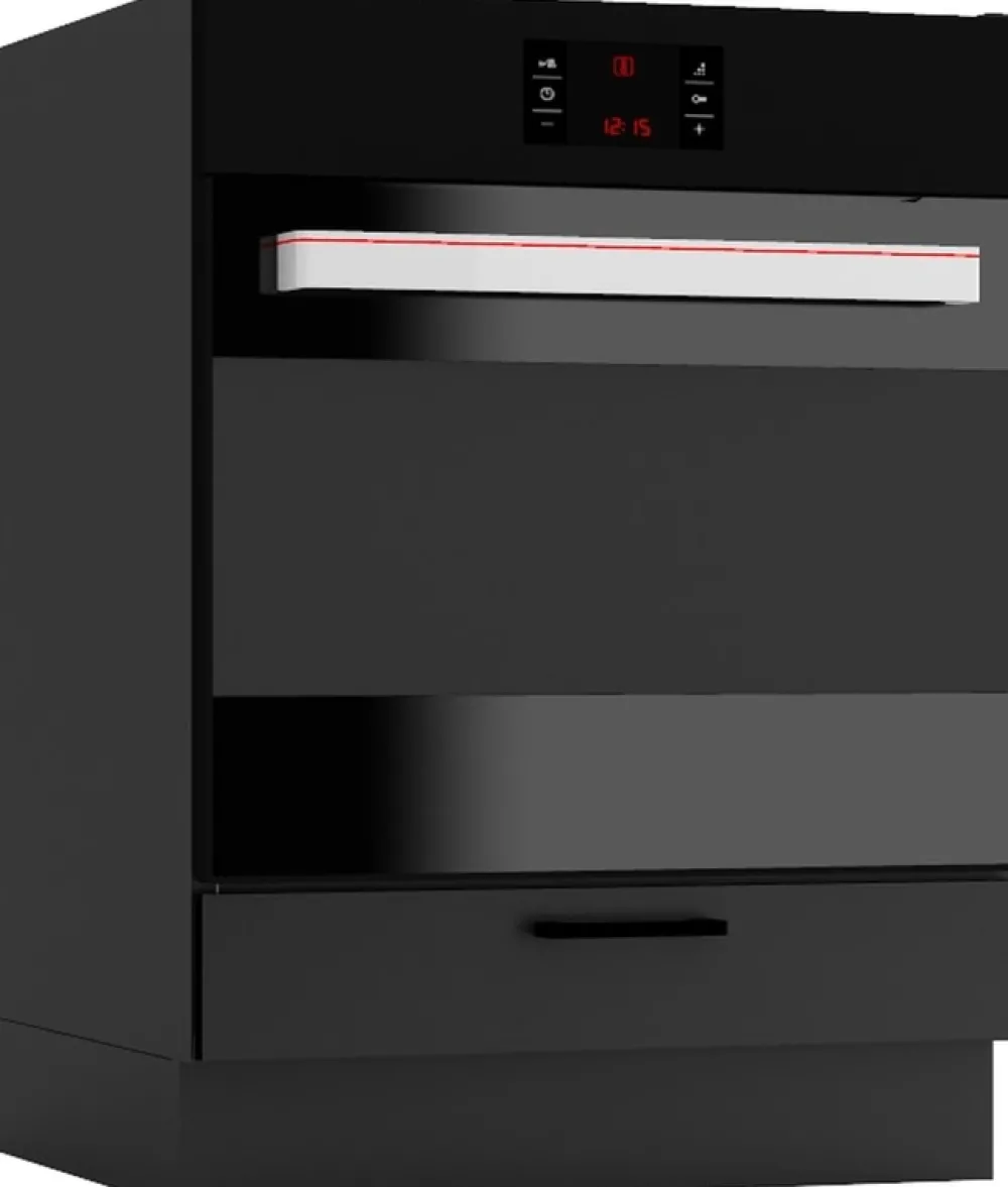 Meble Kuchenne>Stolkar Zestaw nowoczesnych mebli kuchennych 200 cm ANIKA grafit