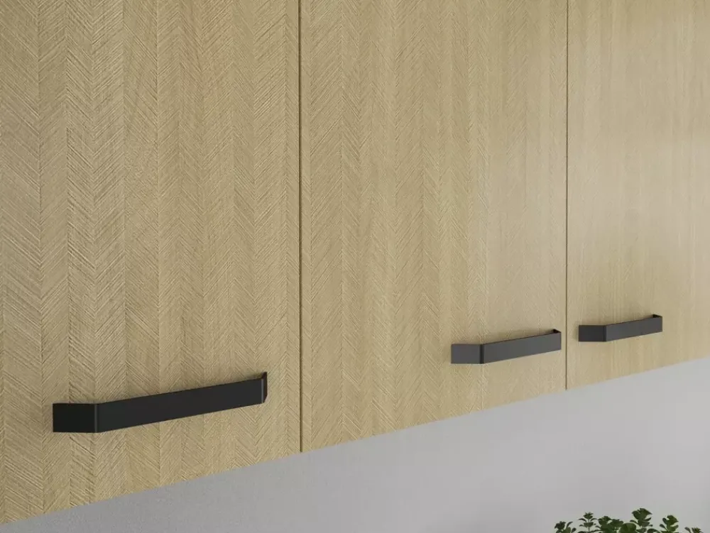 Meble Kuchenne>Lempert Zestaw nowoczesnych mebli kuchennych we wzorze jodełki SUNSHINE