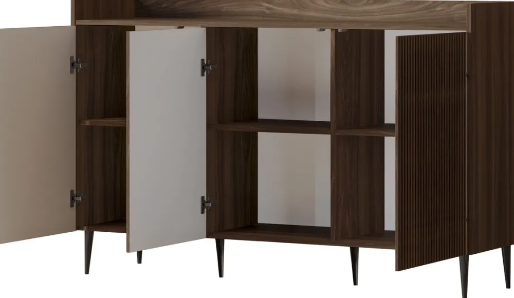 Zestawy Mebli Do Salonu>JUREK Zestaw nowoczesnych mebli do salonu ASPERO orzech