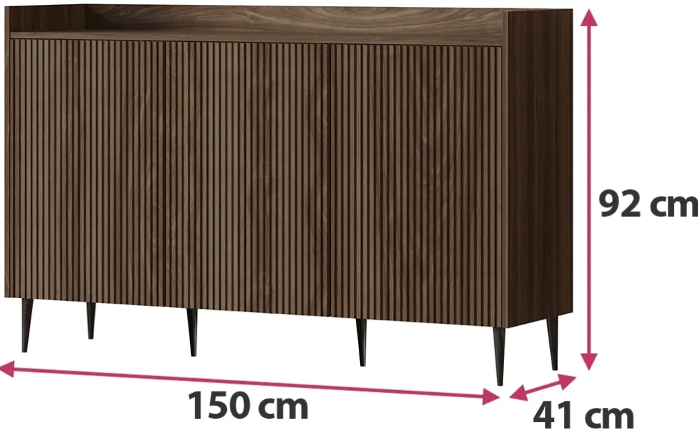 Zestawy Mebli Do Salonu>JUREK Zestaw nowoczesnych mebli do salonu ASPERO orzech