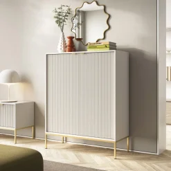 Zestawy Mebli Do Salonu>PIASKI Zestaw nowoczesnych mebli do salonu z komodą AVANTI kaszmir