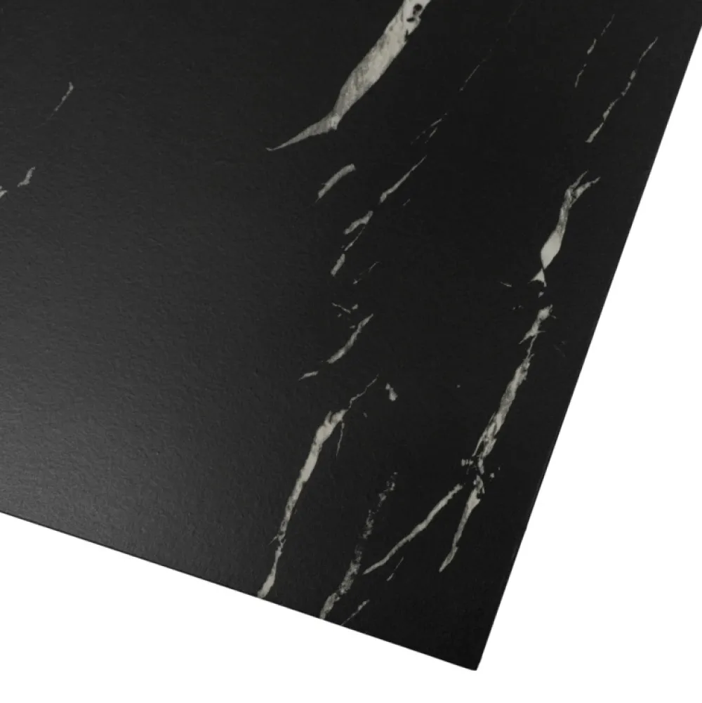 Ławy I Stoliki>MEBEL ELITE Zestaw stolików kawowych czarny marmur JUNE nowoczesny