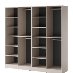 Szafy Modułowe|Szafy Dwudrzwiowe>PIASKI Zestaw szaf modułowych do garderoby 2x101 cm kaszmir SIGMA