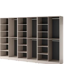 Szafy Modułowe|Szafy Dwudrzwiowe>PIASKI Zestaw szaf modułowych do sypialni 3x101 cm kaszmir SIGMA