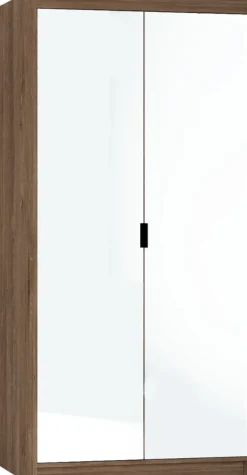 Garderoby|Zestawy Mebli Do Przedpokoju></noscript>Lempert Zestaw szaf modułowych z nadstawkami do sypialni KUBA dąb lefkas