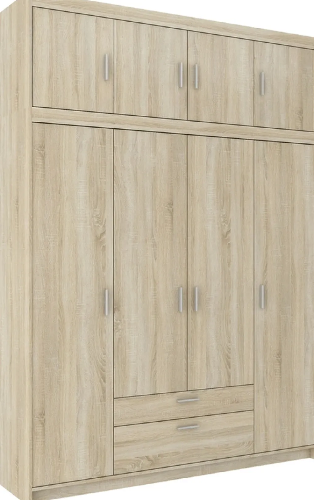 Garderoby|Zestawy Mebli Do Przedpokoju>Lempert Zestaw szaf modułowych z nadstawkami do garderoby KUBA dąb sonoma