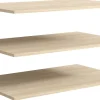 Akcesoria Do Szaf|Akcesoria Do Szaf>MEBLOSIEK Zestaw trzech półek do garderoby BARCELI dąb barista